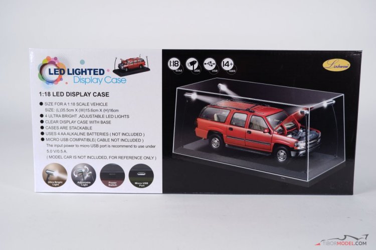 Vitrína LED pre modely mierky 1:18