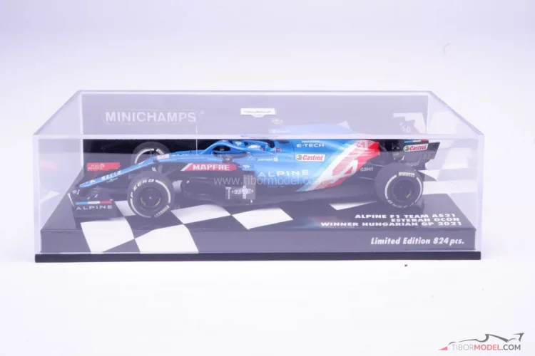 Alpine A521 - Esteban Ocon (2021), Győztes Magyar Nagydíj, 1:43 Minichamps
