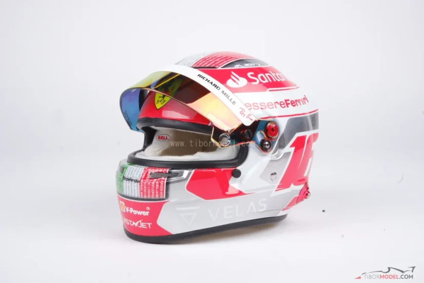 Charles Leclerc 2022 Abu Dhabi GP mini přilba, Ferrari, 1:2 Bell