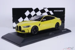 BMW M4 (2020) žlté, 1:18 Minichamps