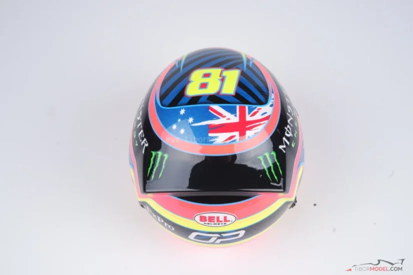 Oscar Piastri 2026 mini helmet, McLaren, 1:2 Bell