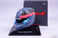 George Russell 2022 Japanese GP, Mercedes helmet, 1:5 Spark