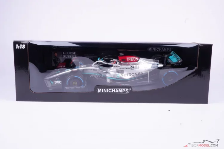 Mercedes W13 - George Russell (2022), Monaco GP, 1:18 Minichamps