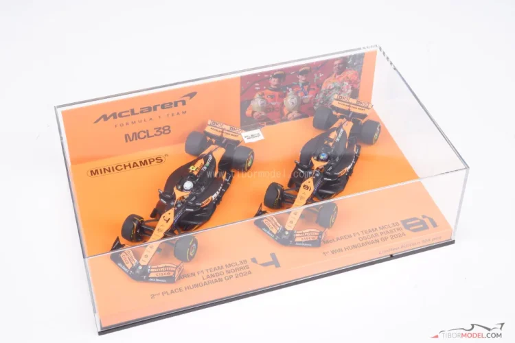 McLaren MCL38 - O. Piastri + L. Norris (2024), Double VC Maďarska, 1:43 Minichamps