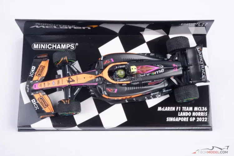 McLaren MCL36 - Lando Norris (2022), Singapur, 1:43 Minichamps