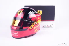 Carlos Sainz 2024 Ferrari helmet, 1:2 Bell