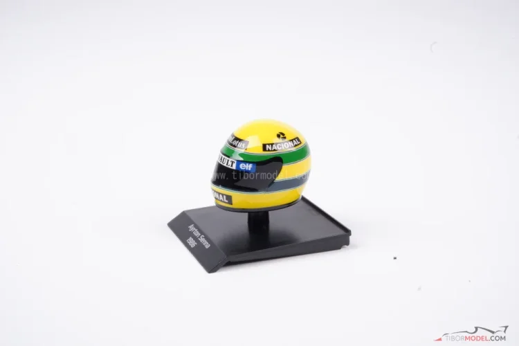Ayrton Senna 1986 Lotus prilba, 1:10 Minichamps
