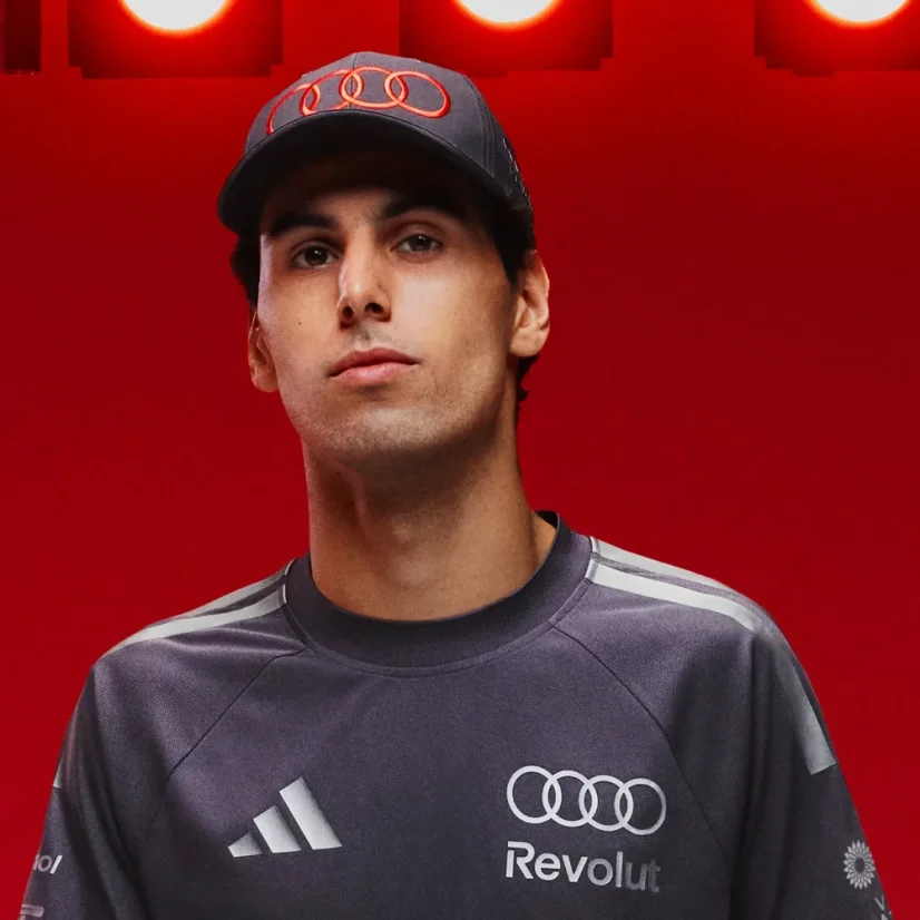 Šiltovka Gabriel Bortoleto, Audi F1 Team 2026, šedá
