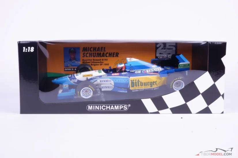 Benetton B195 - Michael Schumacher (1995), Vítěz VC Belgie, 1:18 Minichamps