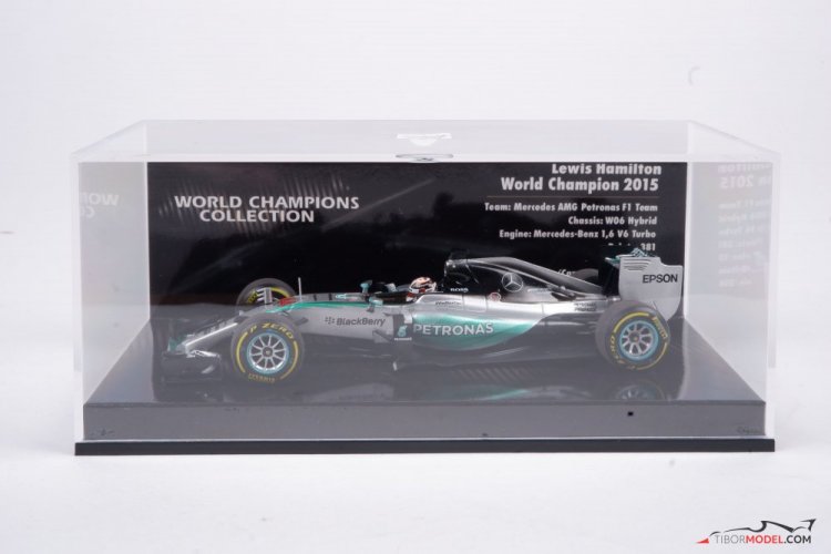 Mercedes W06 - Lewis Hamilton (2015), World Champion, 1:43 Minichamps