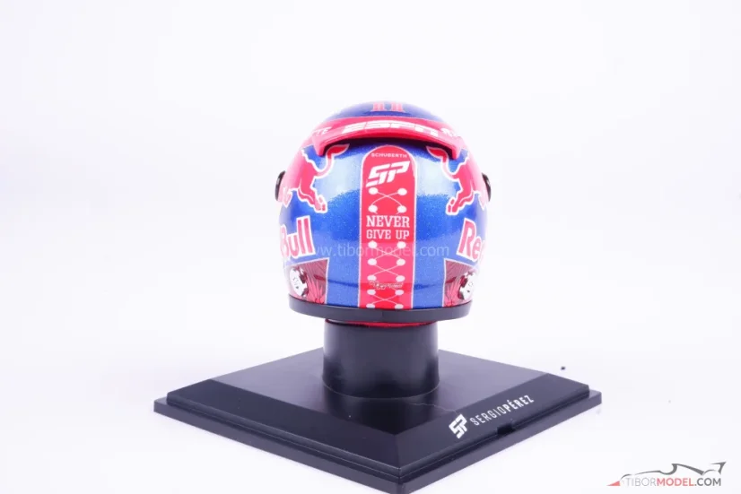 Sergio Perez 2024 Mexican GP Red Bull mini helmet, 1:4 Schuberth