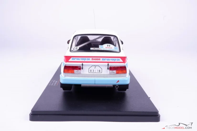 Skoda 130 LR, Kvaizar/Janeček (1986), Akropolisz Rally, 1:18 Ixo