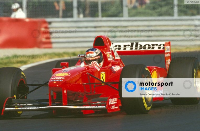 Ferrari F310B - Michael Schumacher (1997), Víťaz Kanada, s figúrkou pilota, 1:12 GP Replicas