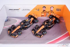 McLaren MCL38 Norris + Piastri (2024), duplacsomagolás, 1:43 BBurago