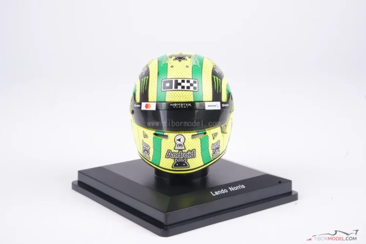 Lando Norris 2025 VC USA mini prilba, McLaren F1 Team, 1:5 Spark
