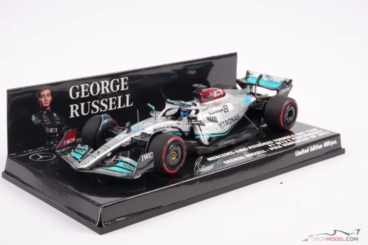 Mercedes W13 - George Russell (2022), Pole Position VC Maďarska, 1:43 Minichamps