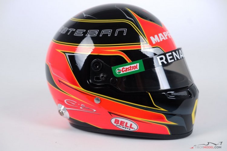 Esteban Ocon 2020 Renault helmet, 1:2 Bell
