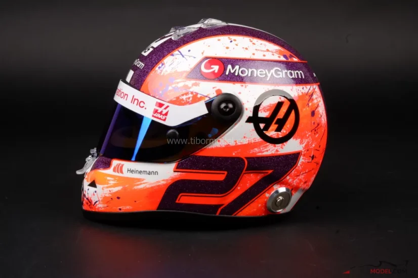 Nico Hülkenberg 2023 Haas přilba, 1:2 Schuberth
