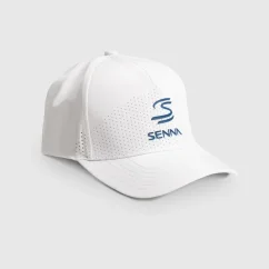 Ayrton Senna sapka, fehér színben