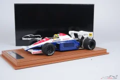 Toleman TG184 - Ayrton Senna (1984), VC Veľkej Británie, s figúrkou pilota 1:18 Tecnomodel