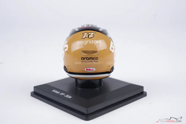 Fernando Alonso 2024 VC Veľkej Británie, Aston Martin prilba, 1:5 Spark