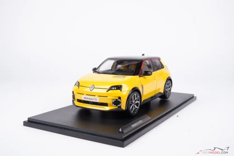 Renault 5 E-tech (2024) sárga, 1:18 Solido