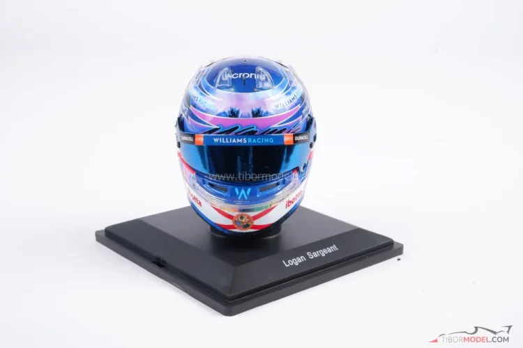 Casco modelo Spark 1:5 de Williams Racing Logan Sargeant 2024