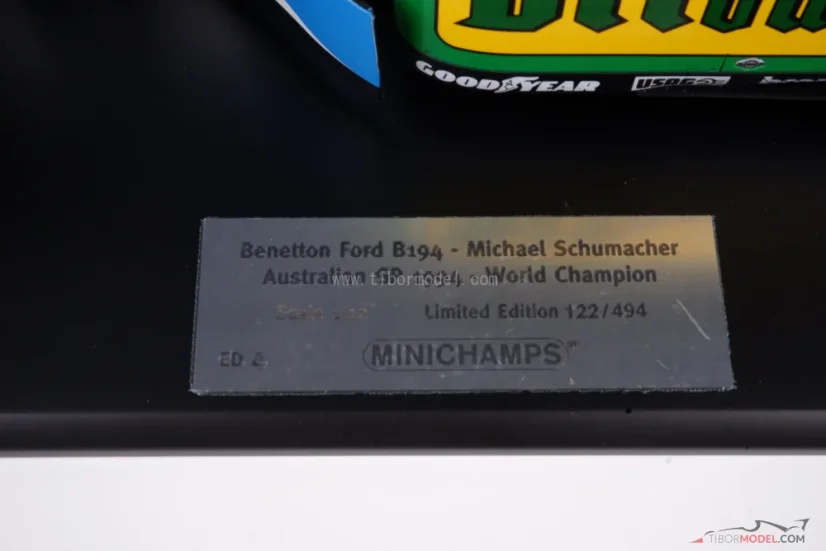 Benetton B194 - Michael Schumacher (1994), VC Austrálie, 1:12 Minichamps