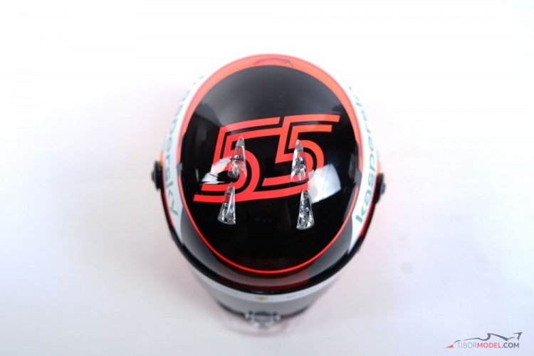Carlos Sainz 2021 Ferrari helmet, 1:2 Schuberth