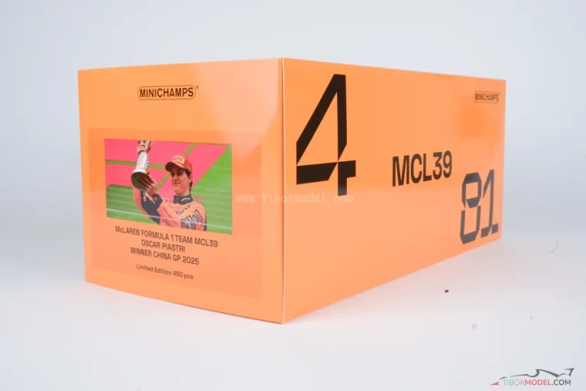 McLaren MCL39 - Oscar Piastri (2025), Winner Chinese GP, 1:18 Minichamps