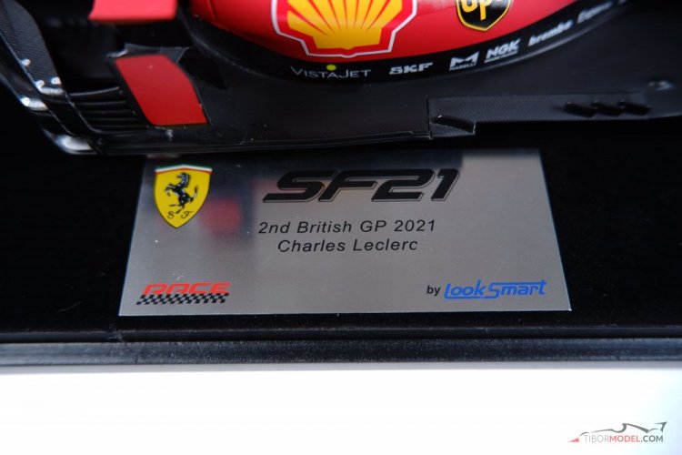 Ferrari SF21 - Ch. Leclerc (2021), Brit Nagydíj, 1:18 Looksmart