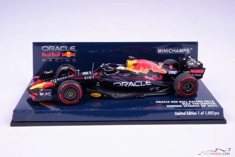 Red Bull RB18 - Max Verstappen (2022), VC Španělska, 1:43 Minichamps