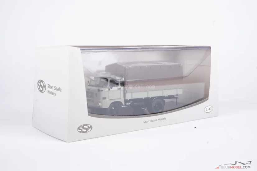 IFA W50 L valník s plachtou, béžová, 1:43 SSM