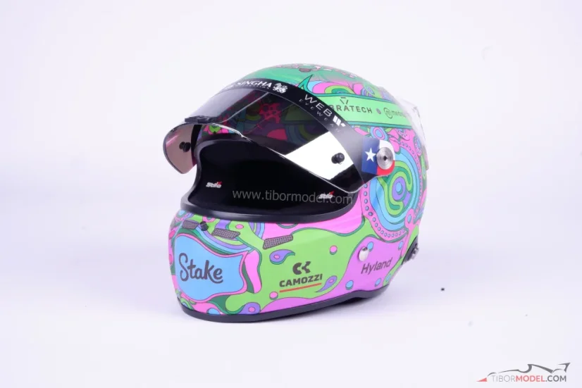 Valtteri Bottas 2024 Austin, Kick Sauber mini prilba, 1:2 Stilo