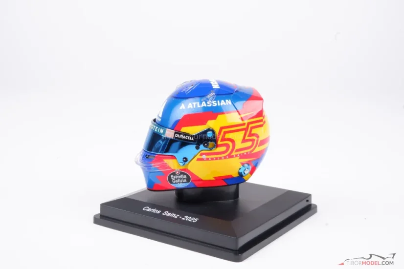 Carlos Sainz 2025 mini helmet, Williams, 1:5 Spark