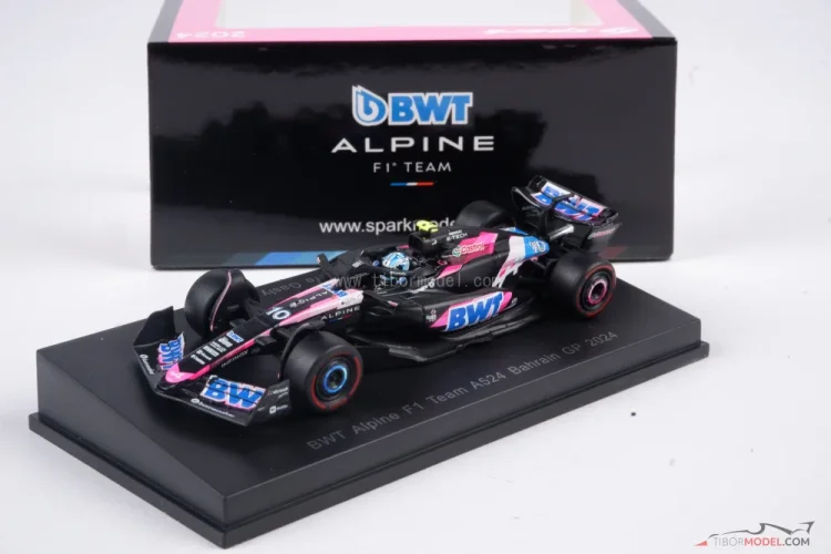 Model car Alpine A524 Gasly 2024, 1:64 Spark | Tibormodel.com