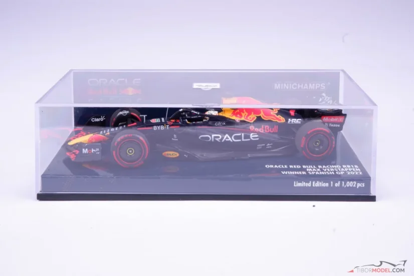Red Bull RB18 - Max Verstappen (2022), VC Španělska, 1:43 Minichamps