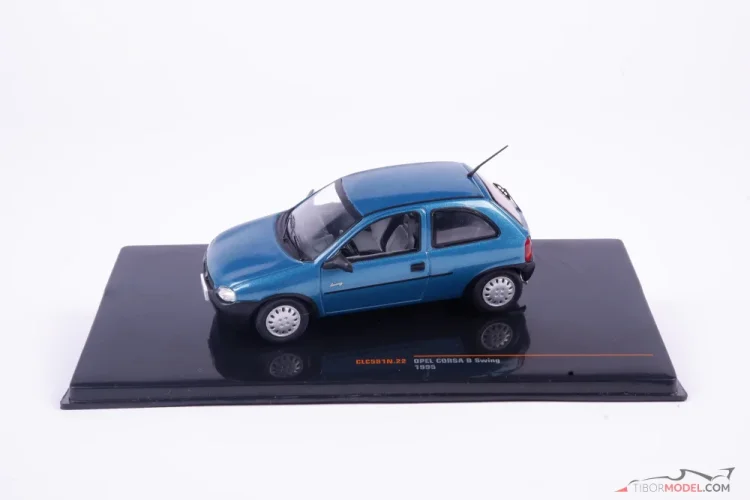 Opel Corsa B Swing modro-zelená (1995), 1:43 Ixo Opel Corsa B Swing modro-zelená (1995), 1:43 Ixo