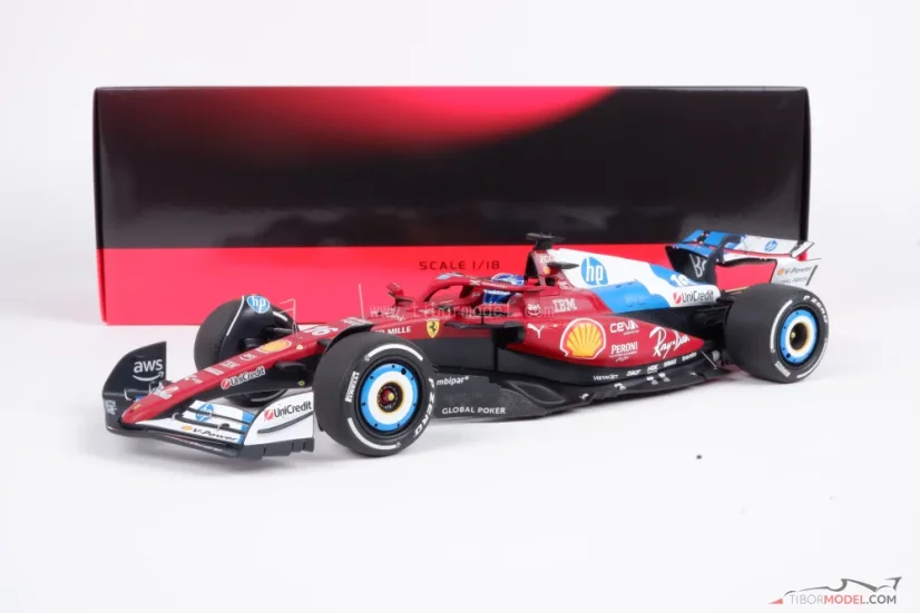 Ferrari SF-25 - Charles Leclerc (2025), Miami Nagydíj, pilótafigurával 1:18 BBR