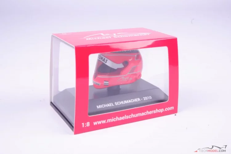 Michael Schumacher 2010 Mercedes mini helmet, 1:8 Schuberth
