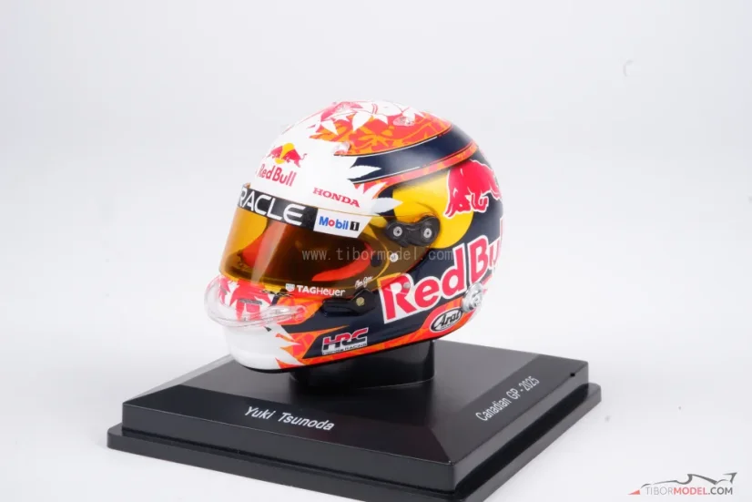 Yuki Tsunoda 2025 mini prilba, Red Bull, 1:5 Spark