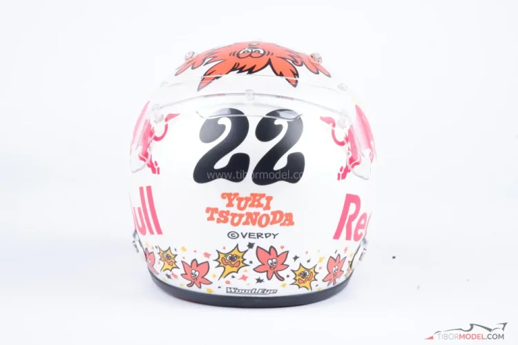 Yuki Tsunoda 2024 mini prilba, Visa RB, 1:2 Arai