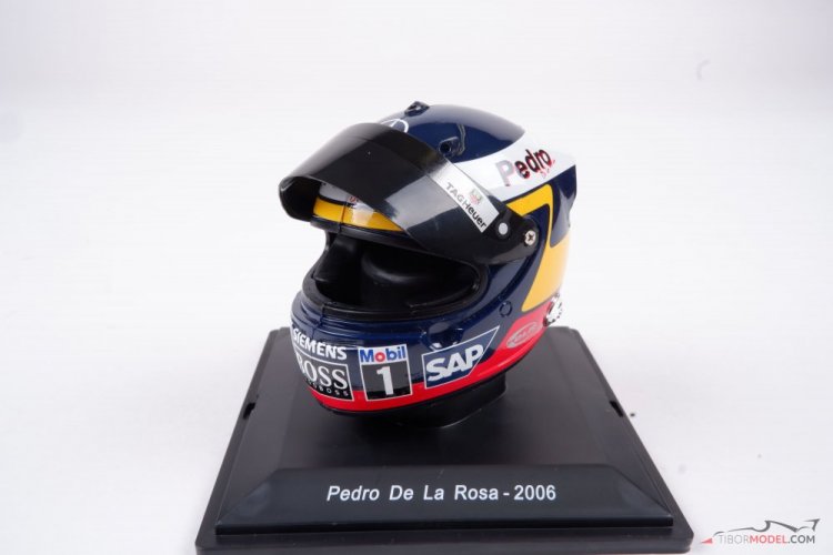 Pedro de la Rosa 2006 McLaren prilba, 1:5 Spark