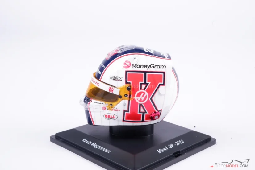 Kevin Magnussen, VC Miami 2023, Haas přilba, 1:5 Spark