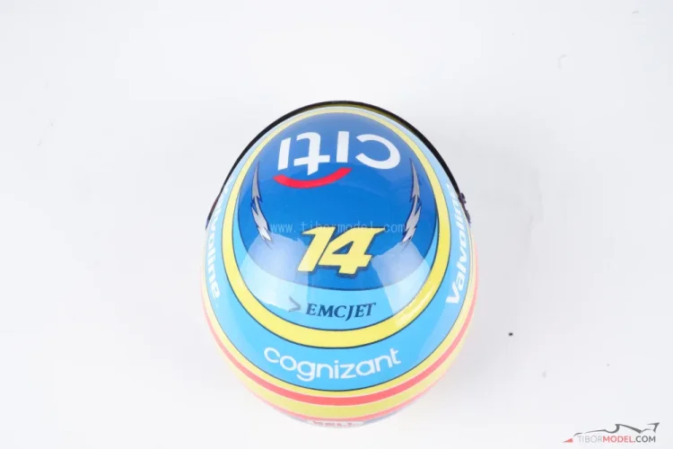 Fernando Alonso 2025 Aston Martin mini prilba, 1:2 Bell
