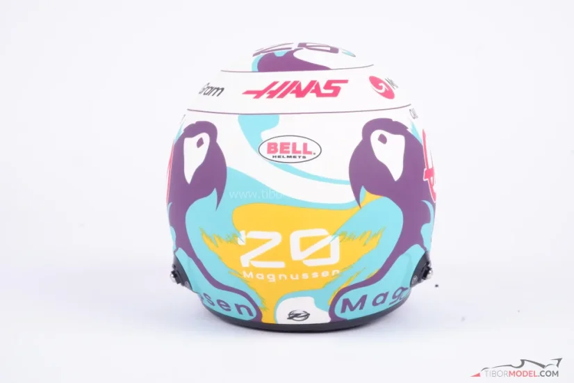Kevin Magnussen 2024 Haas přilba, 1:2 Bell