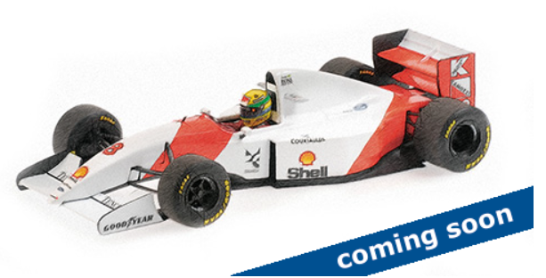 McLaren MP4/8 - Ayrton Senna (1993), Winner Brazilian GP, dirty version, 1:43 Minichamps