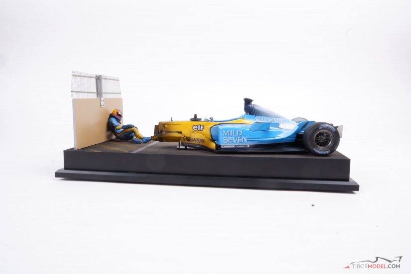 Renault R23 - F. Alonso 2003, nehoda na VC Brazílie, 1:18