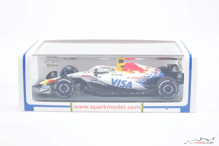 Voiture Miniature Racing Bulls F1 Spark 1/43 - Visa Cash App, Isack Hadjar, GP Du Japon 2024
