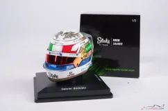Gabriel Bortoleto 2025 Olasz Nagydíj mini sisak, Sauber, 1:5 Spark